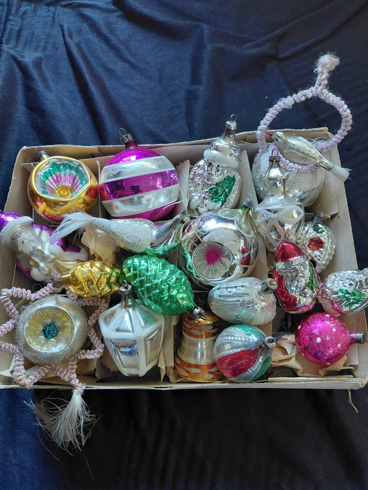 oude antieke kerstballen kerstversiering, Diversen, Ophalen of Verzenden
