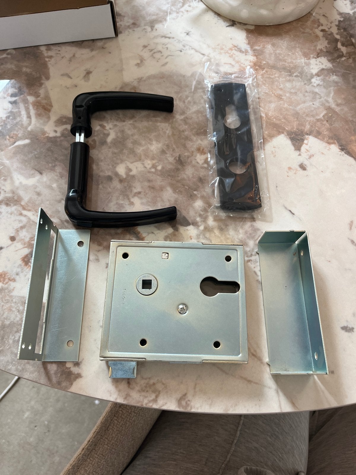 13x Nieuw Poortslot met Kunststof Handvat, Ophalen of Verzenden, Nieuw, Overige materialen, Slot