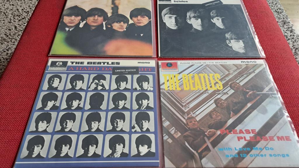 Beatles 4 mono lp's, Cd's en Dvd's, Vinyl | Pop, Ophalen of Verzenden, Zo goed als nieuw, 12 inch