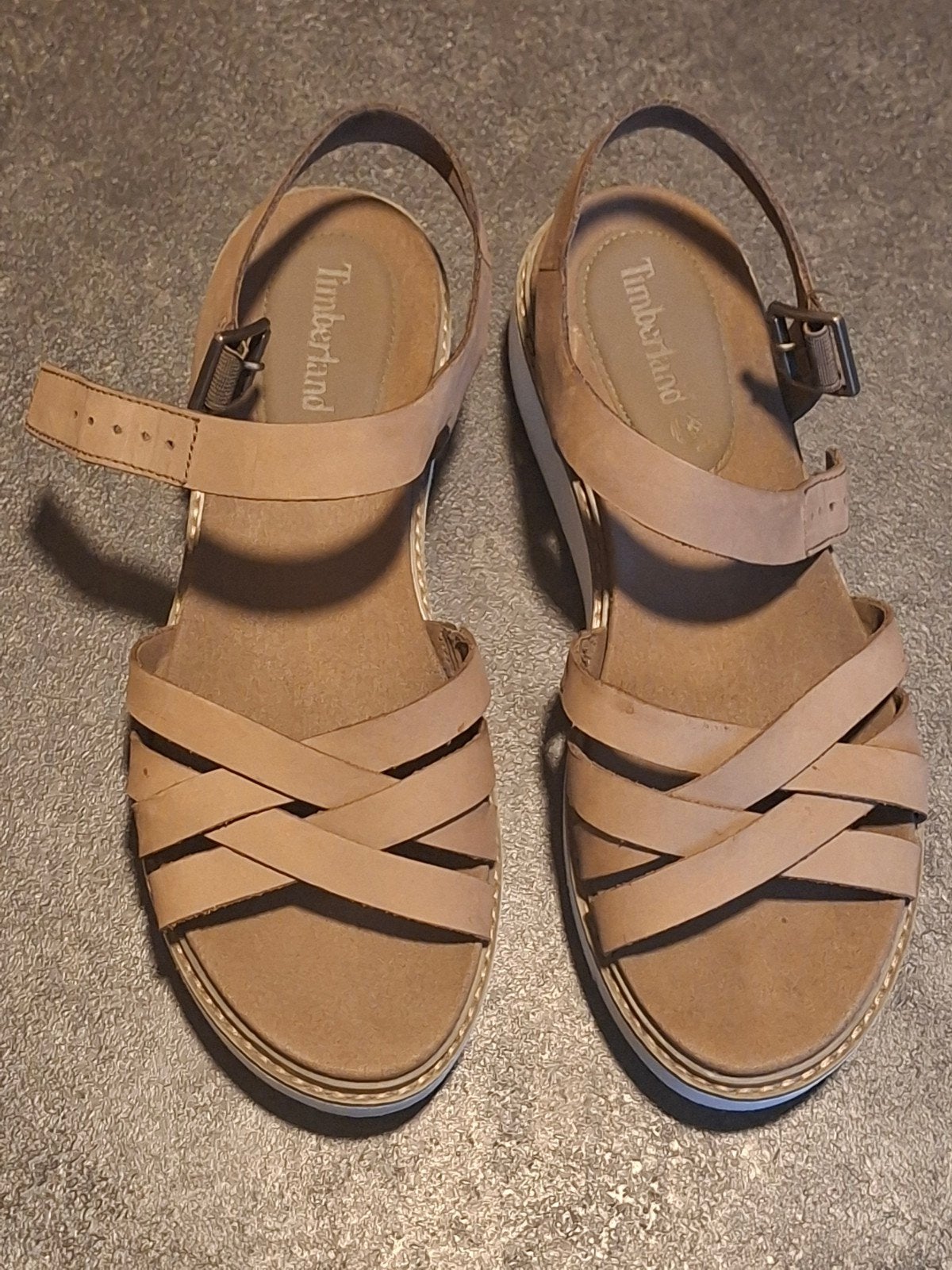 timberland sandalen maat 40, Kleding | Dames, Bruin, Zo goed als nieuw, Timberland, Sandalen of Muiltjes