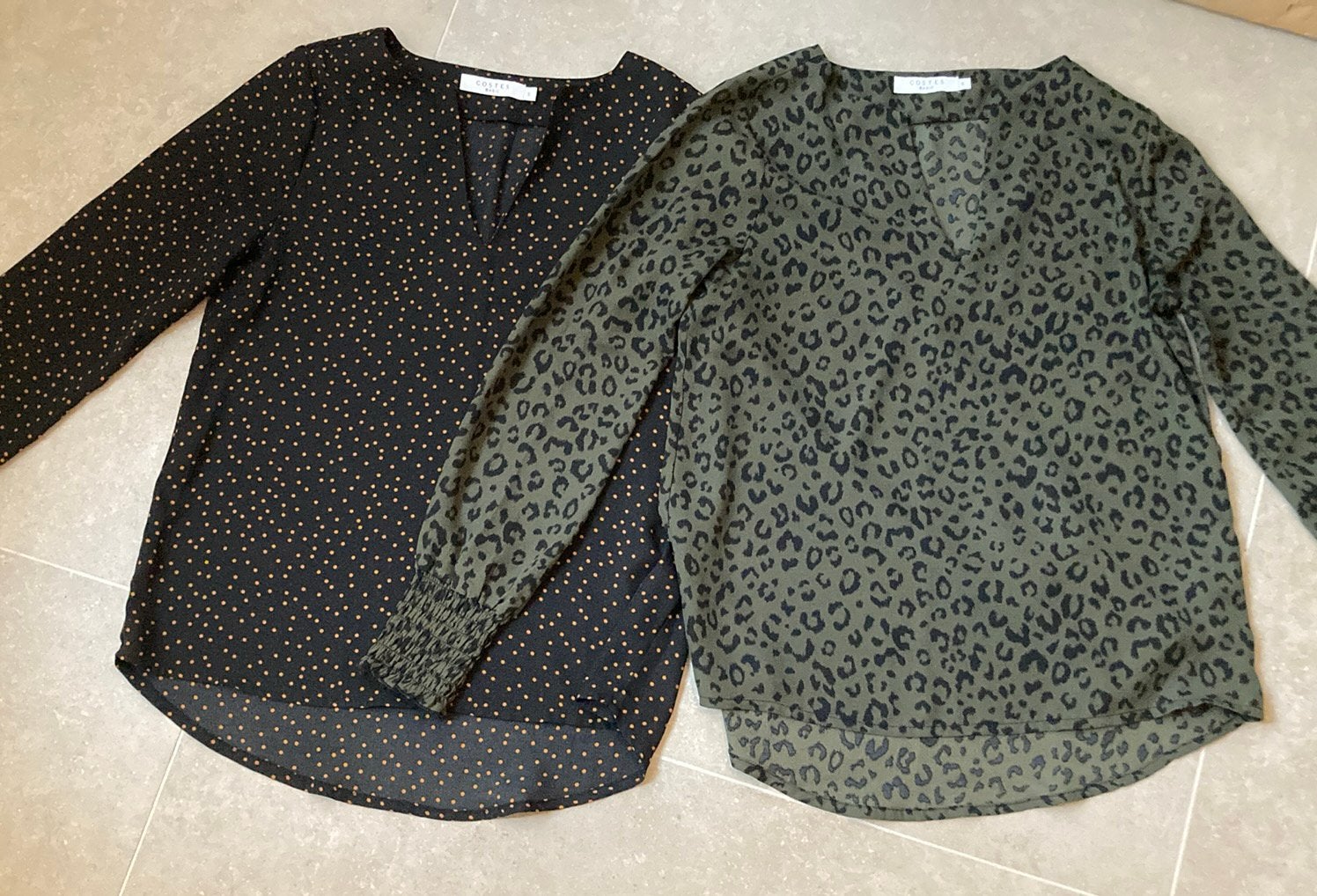 Set van twee mooie Costes tops / blouses, maat S 36, set €5, Ophalen of Verzenden, Zo goed als nieuw, Maat 36 (S)