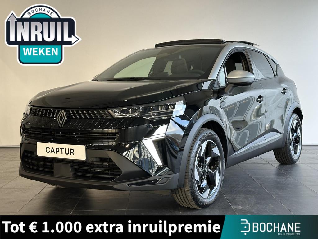 Renault Captur 1.8 E-Tech full hybrid 160 techno NIEUW | PAC, 1789 cc, 4 cilinders, Met garantie (alle), Leder en Stof