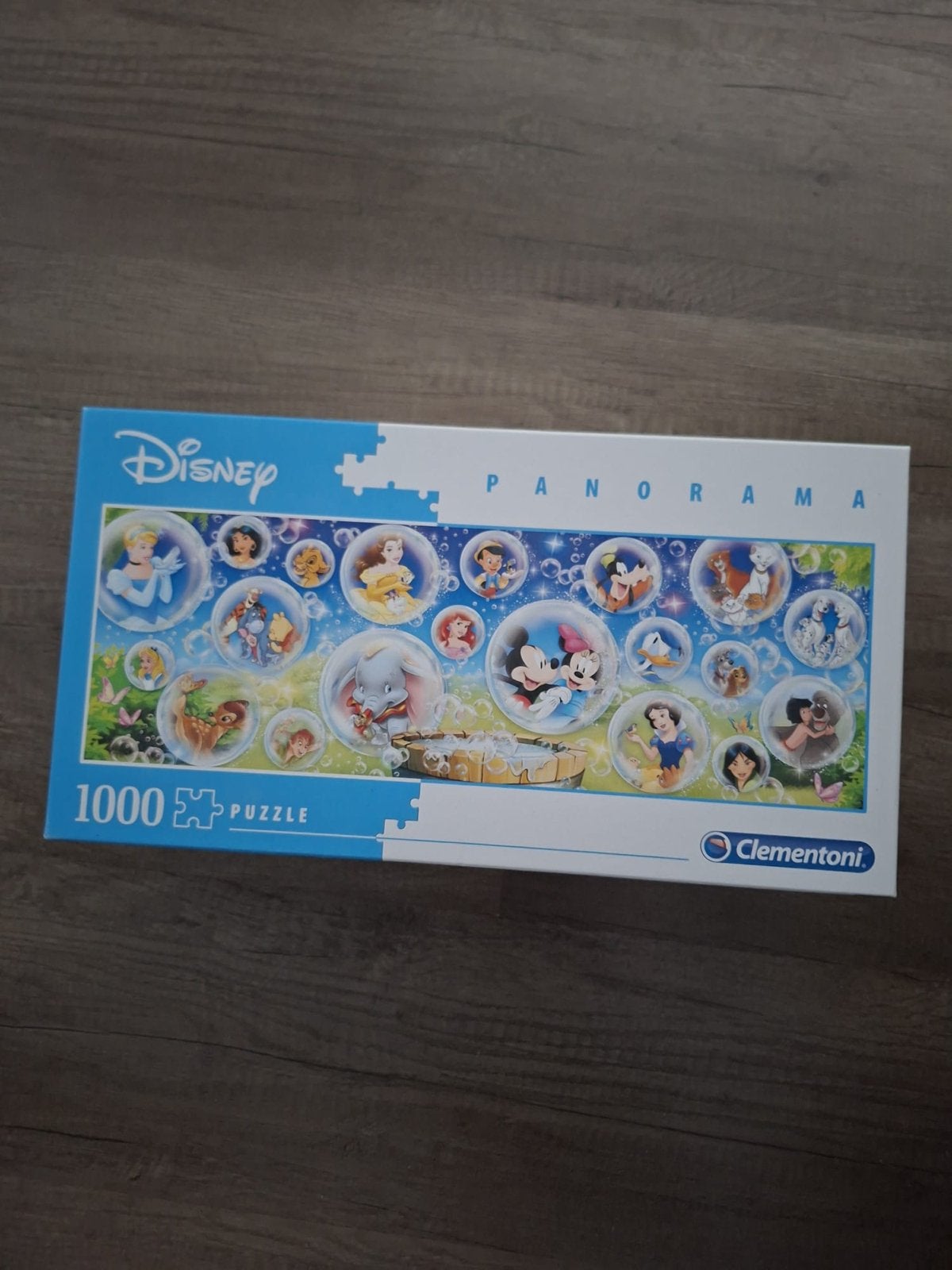 Disney Panorama 1000 stukjes puzzel Clementoni, Ophalen of Verzenden, Meer dan 50 stukjes, Zo goed als nieuw, 6 jaar of ouder