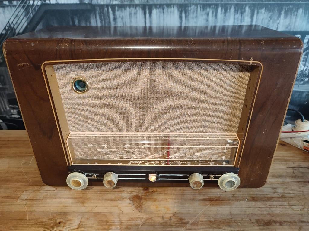 Philips buizenradio bx 410a, Antiek en Kunst, Antiek | Tv's en Audio, Ophalen of Verzenden