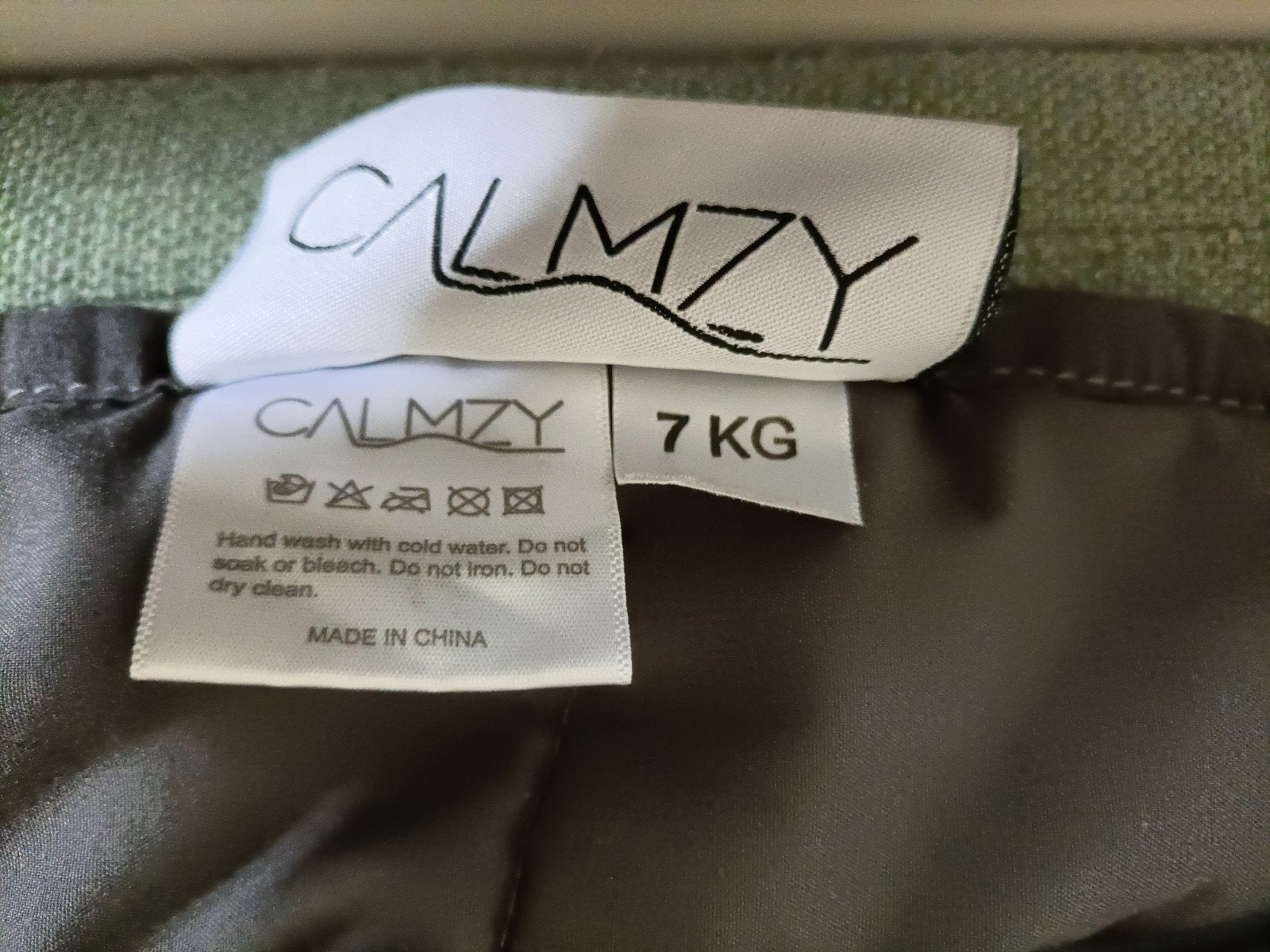 Calmzy verzwaringsdeken 7kg, Ophalen, Eenpersoons, Grijs, Deken of Dekbed