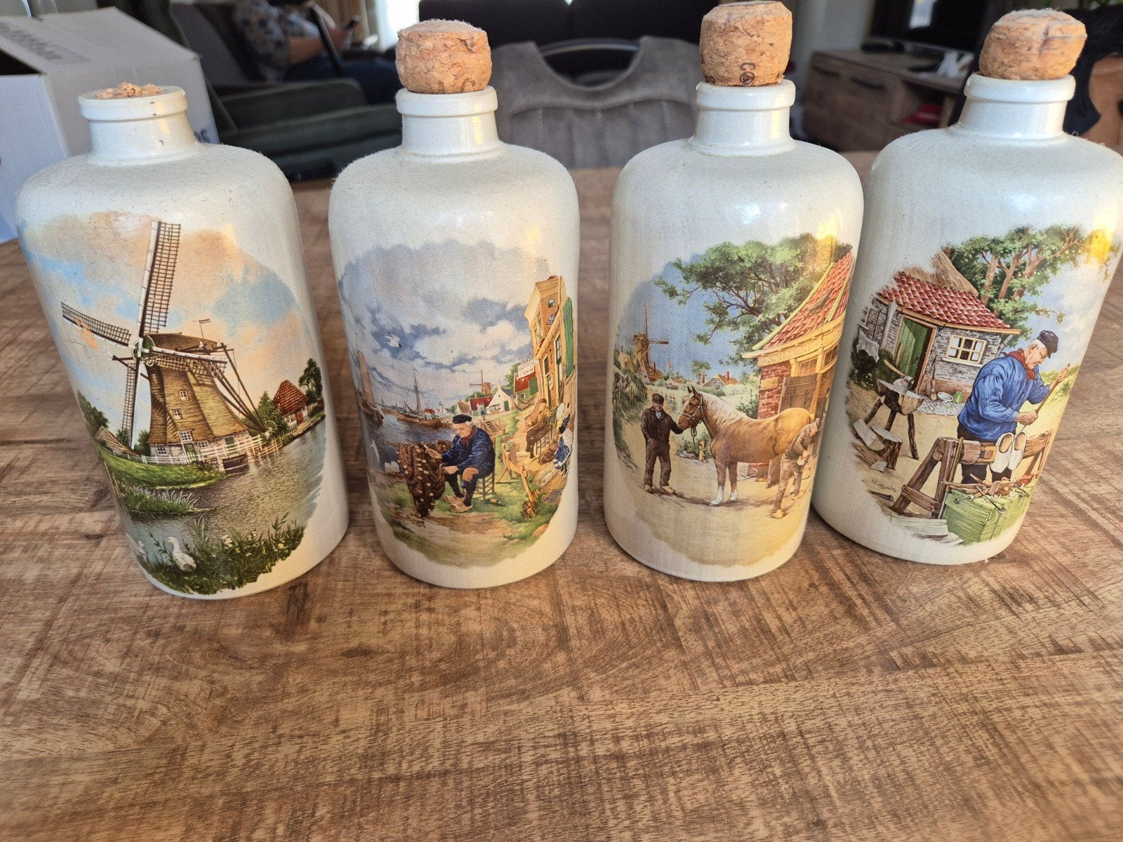 4 vintage Royal Schwabap 'Apostel' kruiken – J.C. van Hunnik, Ophalen, Gebruikt, Overige typen