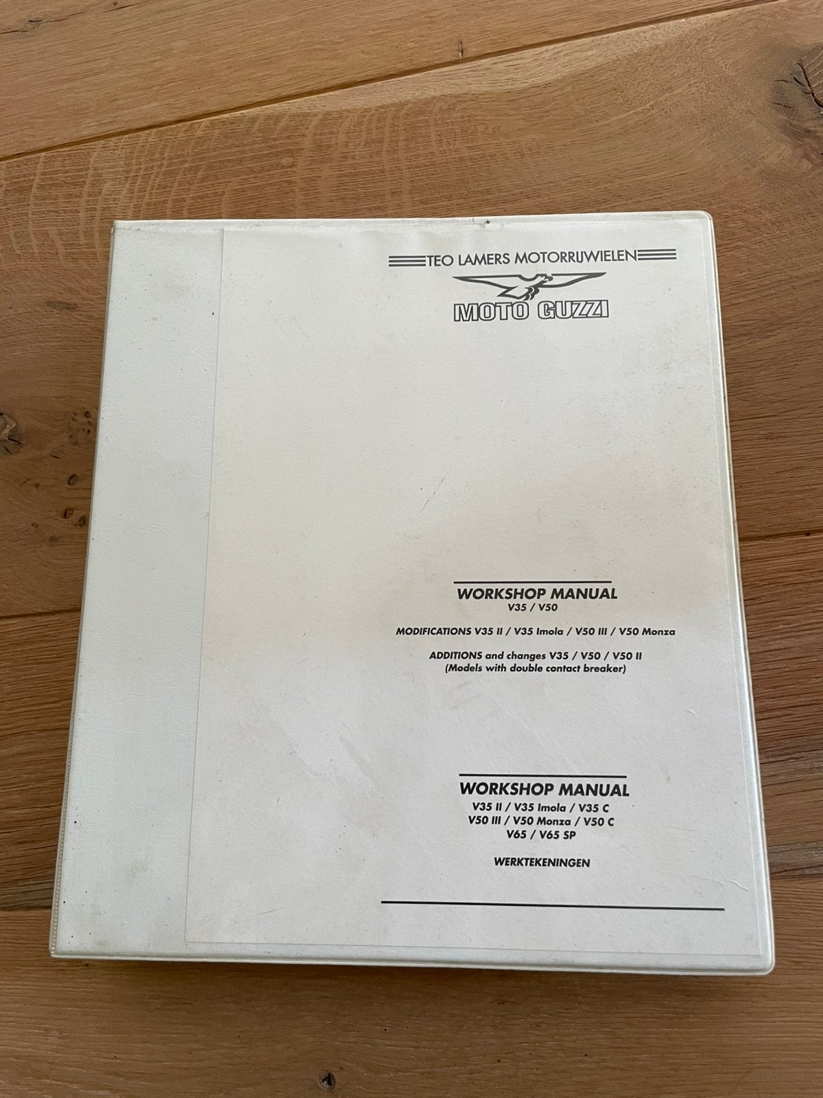 Workshop manual Moto Guzzi V35/V50, Motoren, Handleidingen en Instructieboekjes, Ophalen of Verzenden, Moto Guzzi