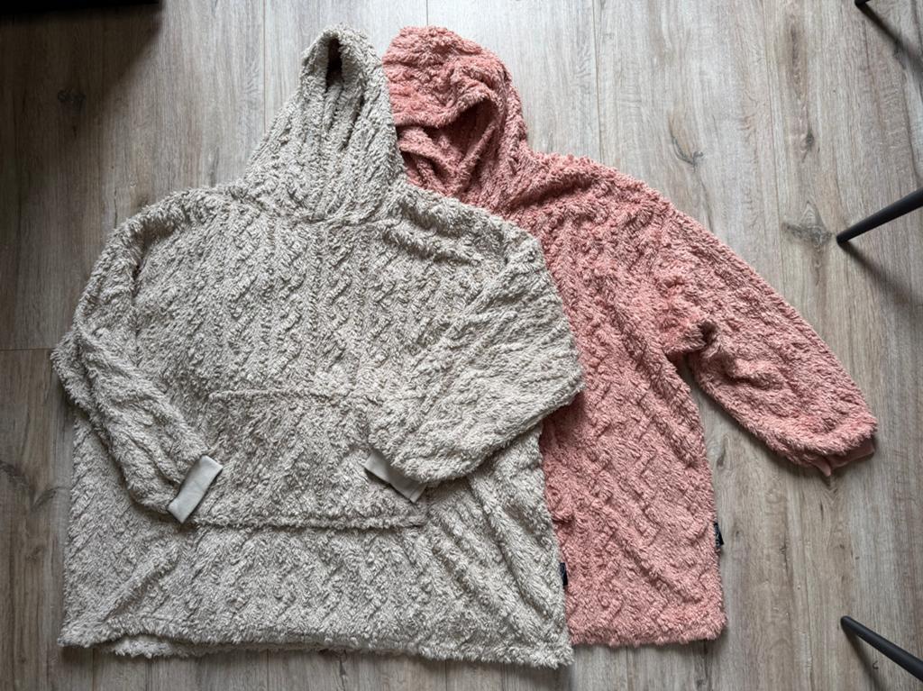 Teddy oversized hoodie, Ophalen of Verzenden, Zo goed als nieuw, Maat 46/48 (XL) of groter, Roze