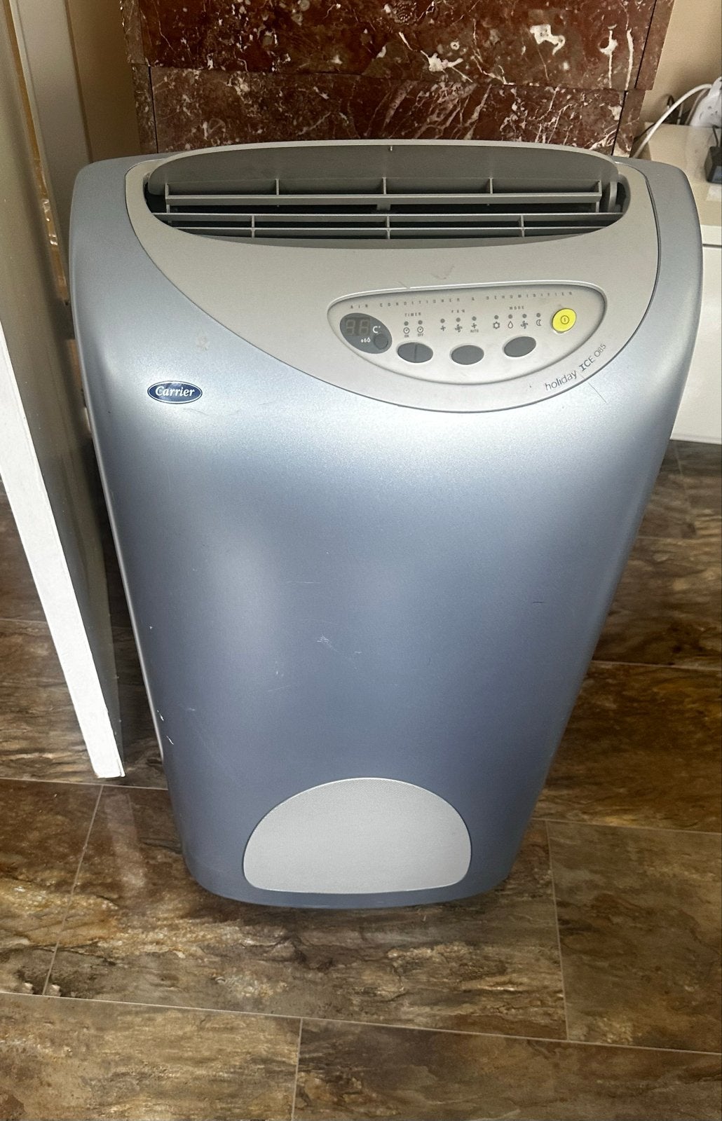 Carrier Holiday Ice 085 Mobiele Airco zonder slang, Ophalen, Gebruikt, Minder dan 60 m³, Timer