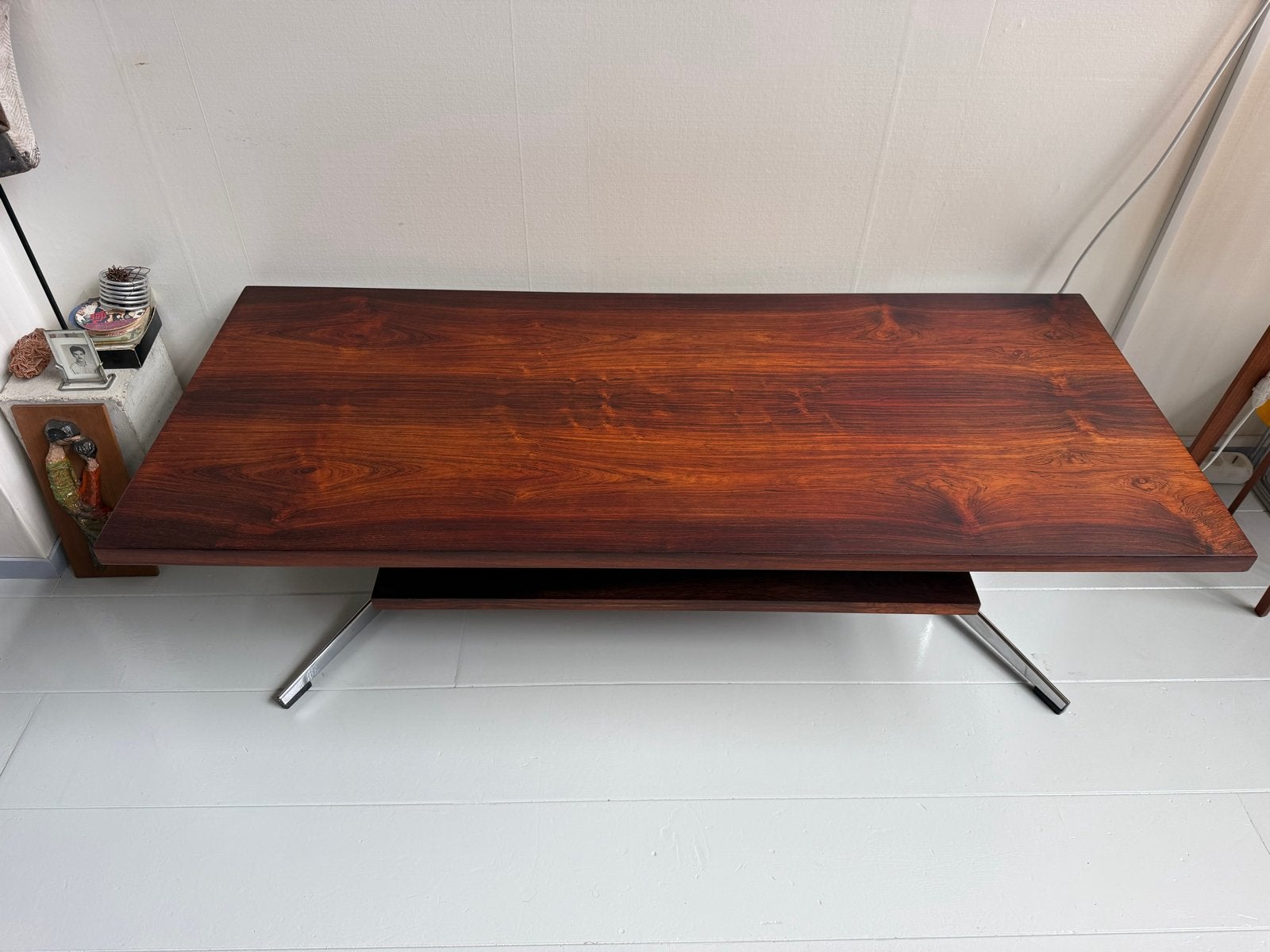 Vintage mid-century salontafel, Palisander fineer, Ophalen
