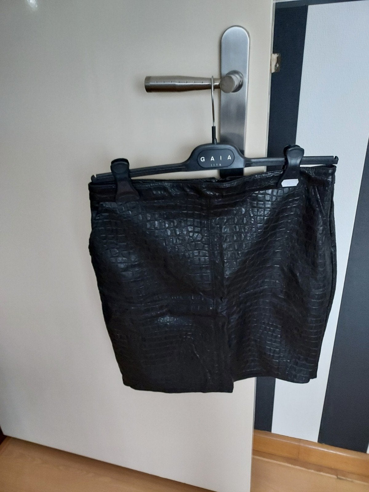 Geisha zwarte rok met krokodillenprint, maat 36 (S), Geisha, Zwart, Ophalen of Verzenden, Zo goed als nieuw