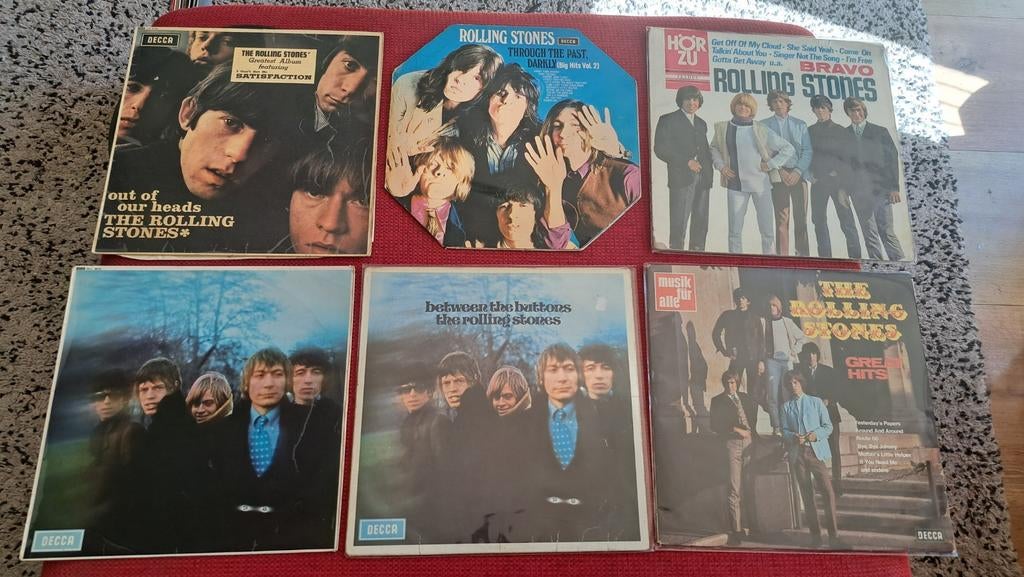 Rolling Stones lp's 6 albums, Ophalen of Verzenden, Gebruikt, 12 inch