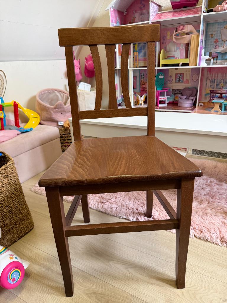 Eetkamerstoelen hout, Ophalen, Bruin, Zo goed als nieuw, Vijf, Zes of meer stoelen