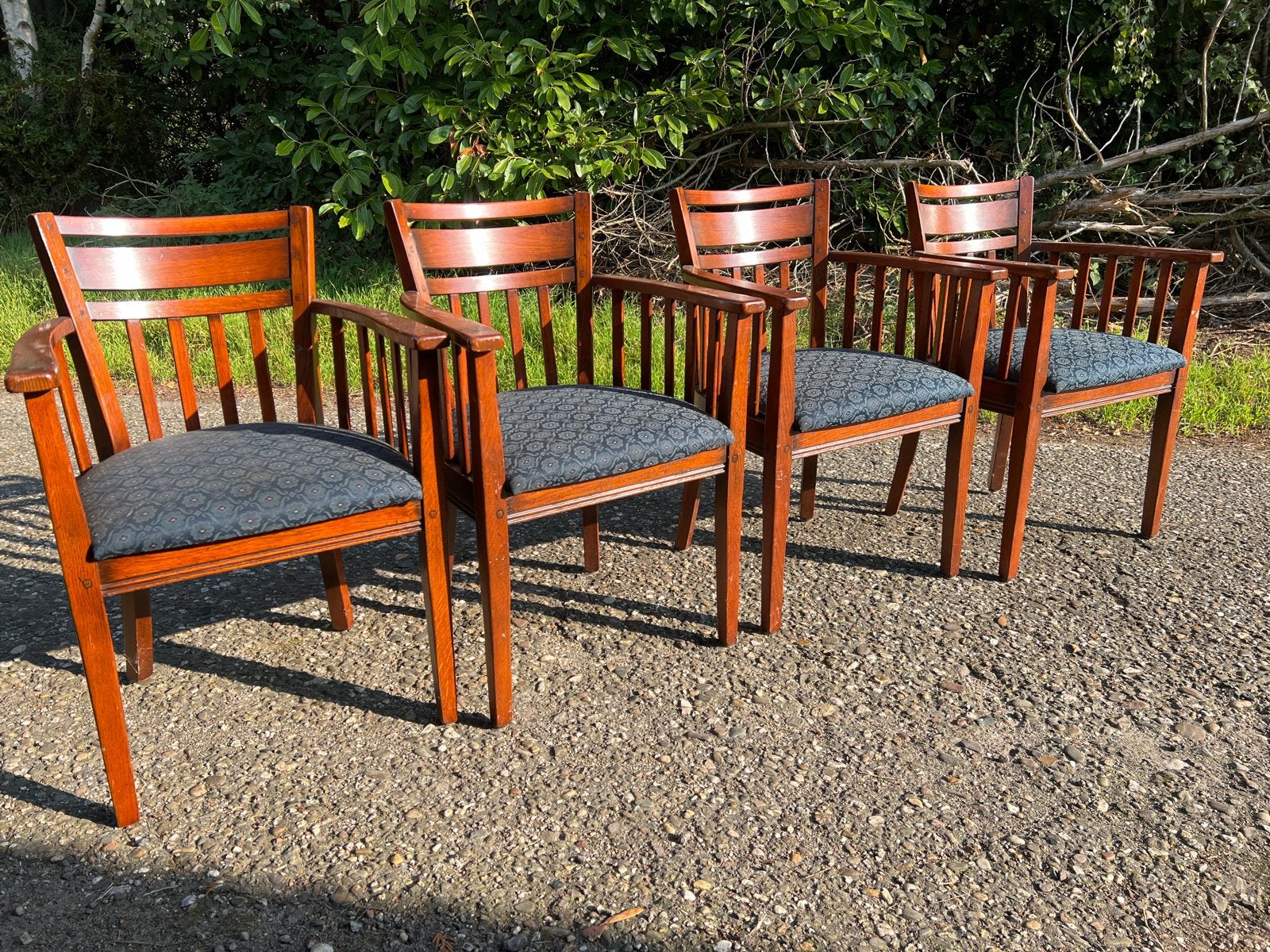 4 Bannink Jugendstil Eetkamer Armstoelen MAGAZIJN OPRUIMING, Ophalen