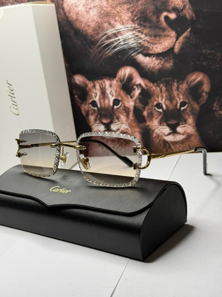 Cartier zonnebril Diamond cut C Decor, Ophalen of Verzenden, Nieuw, Overige merken