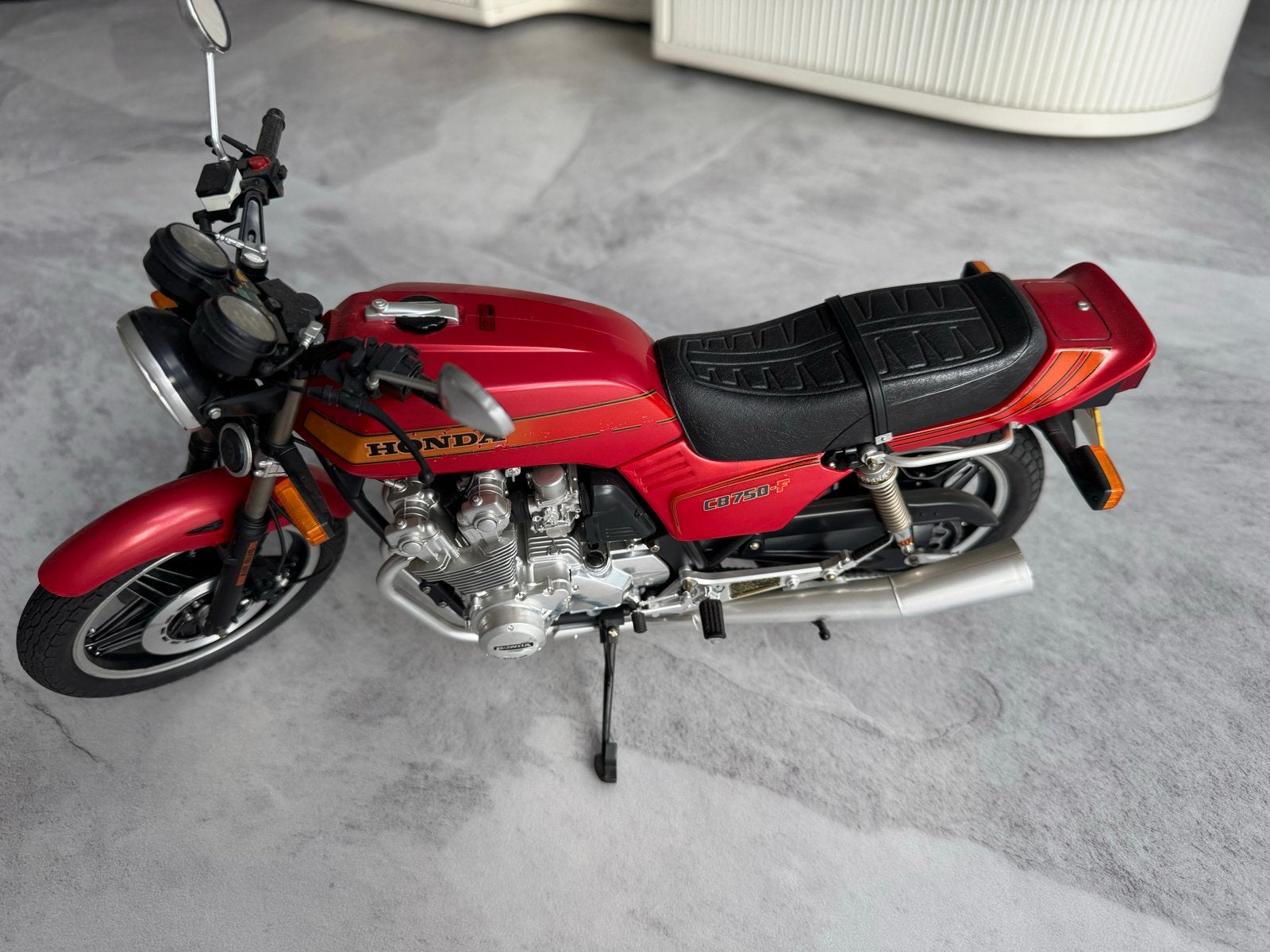 Tamiya Honda CB750F schaalmodel gebouwd, Gebruikt, Ophalen of Verzenden, Tamiya, Groter dan 1:32