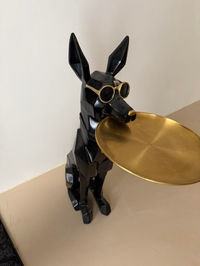 Modern Dobermann beeld / decoratie, Ophalen, Zo goed als nieuw, Dier