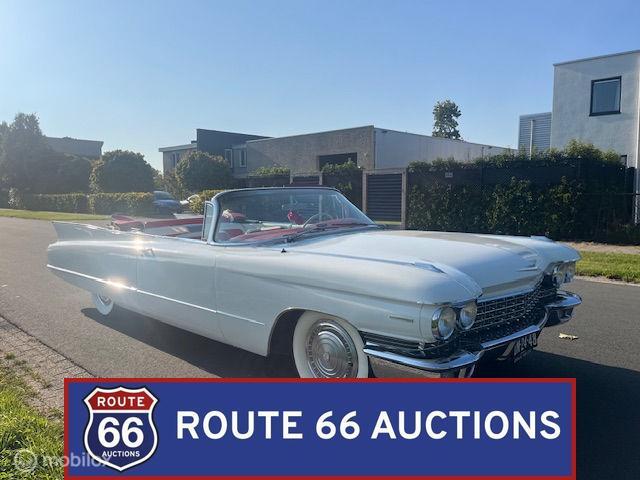 Cadillac Series 62 Cabriolet | 1960 | Route 66 Auctions, Auto's, Oldtimers, Cadillac, Overige carrosserieën, Zwart, Bedrijf