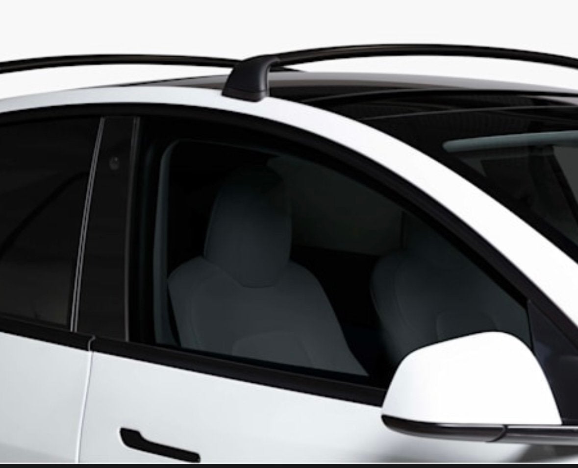 Te huur: Tesla Model Y originele dakdragers, Auto diversen, Dakdragers, Ophalen, Zo goed als nieuw