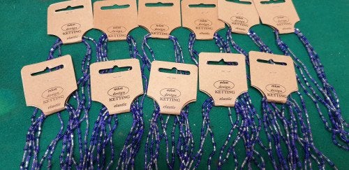 ketting kralen blauw 11 stuks, Ophalen of Verzenden, 'T Olde Gre-j, Info@toldegrej.nl, Endepoelstraat 20f Didam
