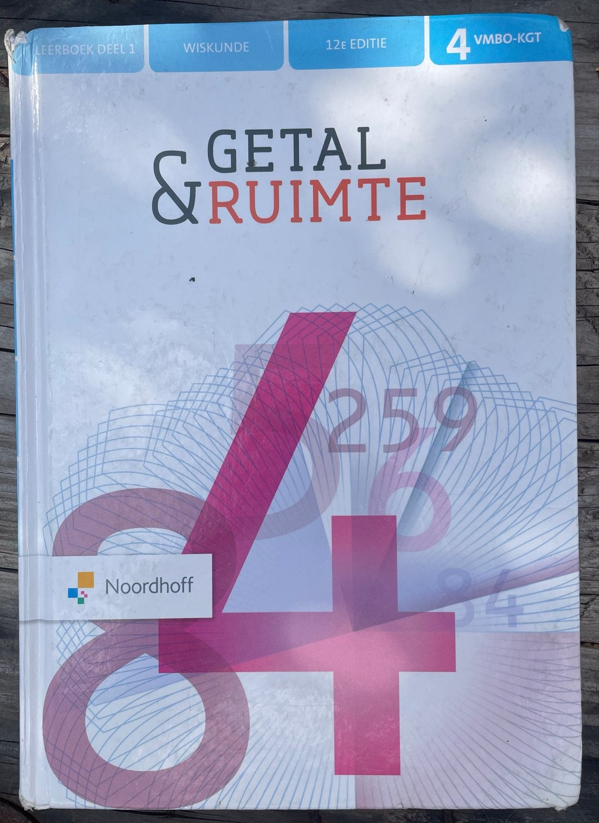 Getal & Ruimte Wiskunde VMBO-KGT 4 (deel 1, 12e editie), Boeken, Ophalen of Verzenden, Gelezen, VMBO, Wiskunde A