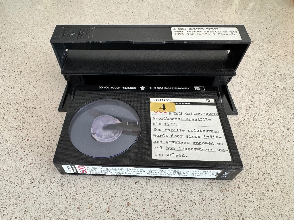A Man Called Horse - Amerikaanse speelfilm 1970 (Betamax), Nederlands ondertiteld, Betamax, Ophalen of Verzenden, Western