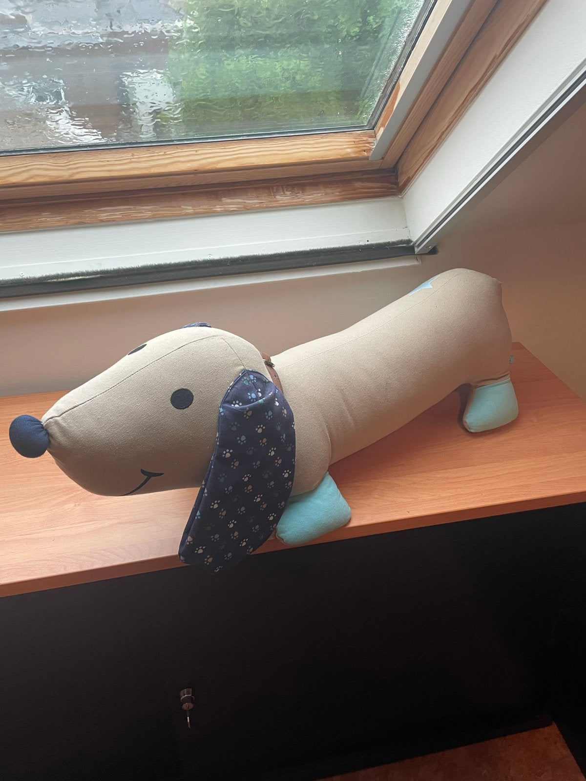 Grote Teckel Knuffel - 80 cm lang, Ophalen, Gebruikt, Hond, Middelgroot (20 tot 80 cm)