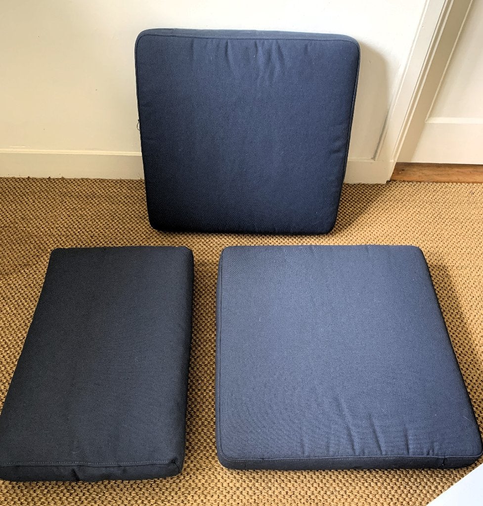 tuinkussens Applaro (Ikea) blauw, Ophalen, Gebruikt