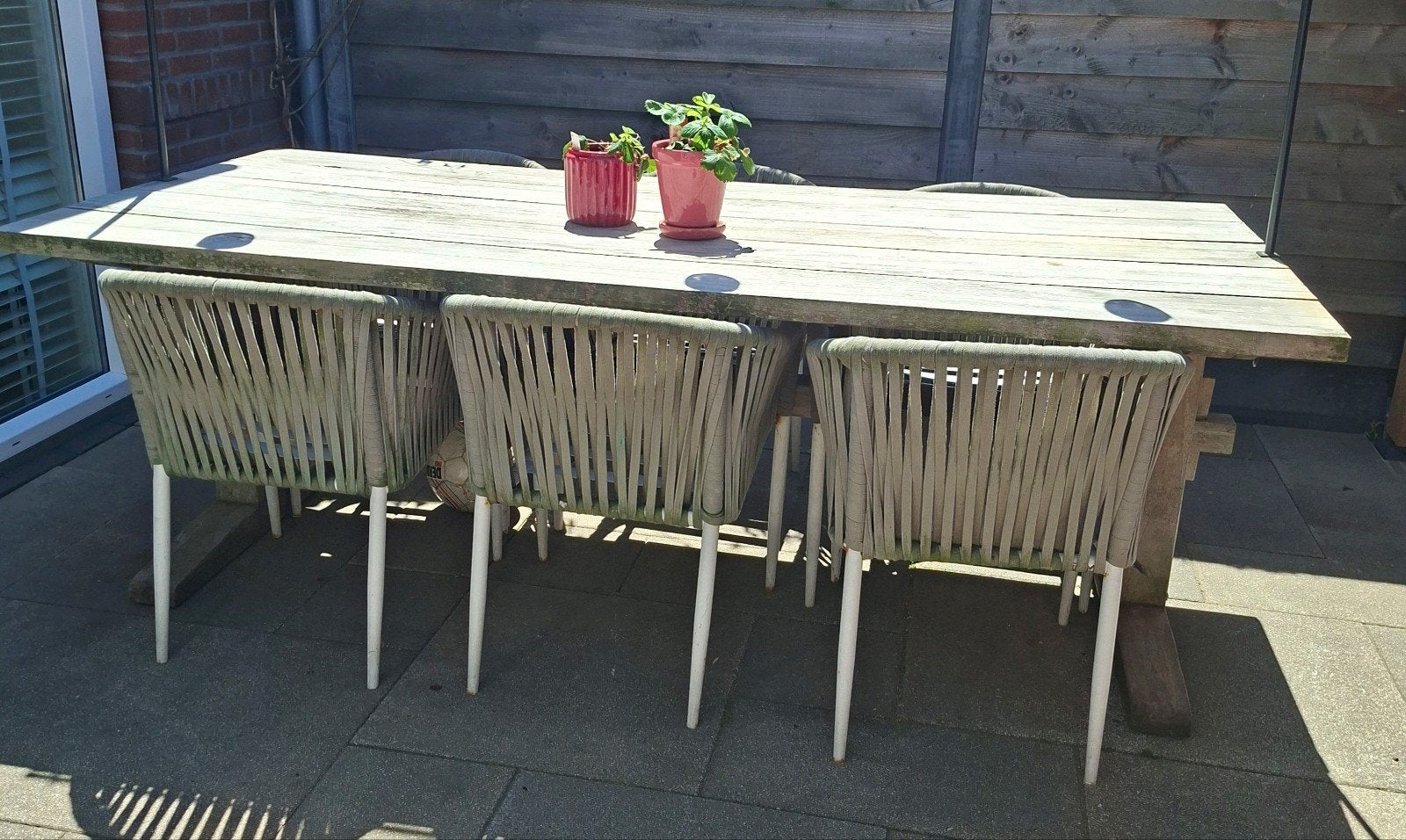 Tuintafel hardhout, Ophalen, Gebruikt, Eettafel, Hardhout
