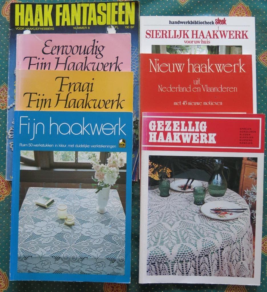 8x Haken Haakwerk Vintage haken tafellopers mandala kleedje, Hobby en Vrije tijd, Breien en Haken, Ophalen of Verzenden, Zo goed als nieuw