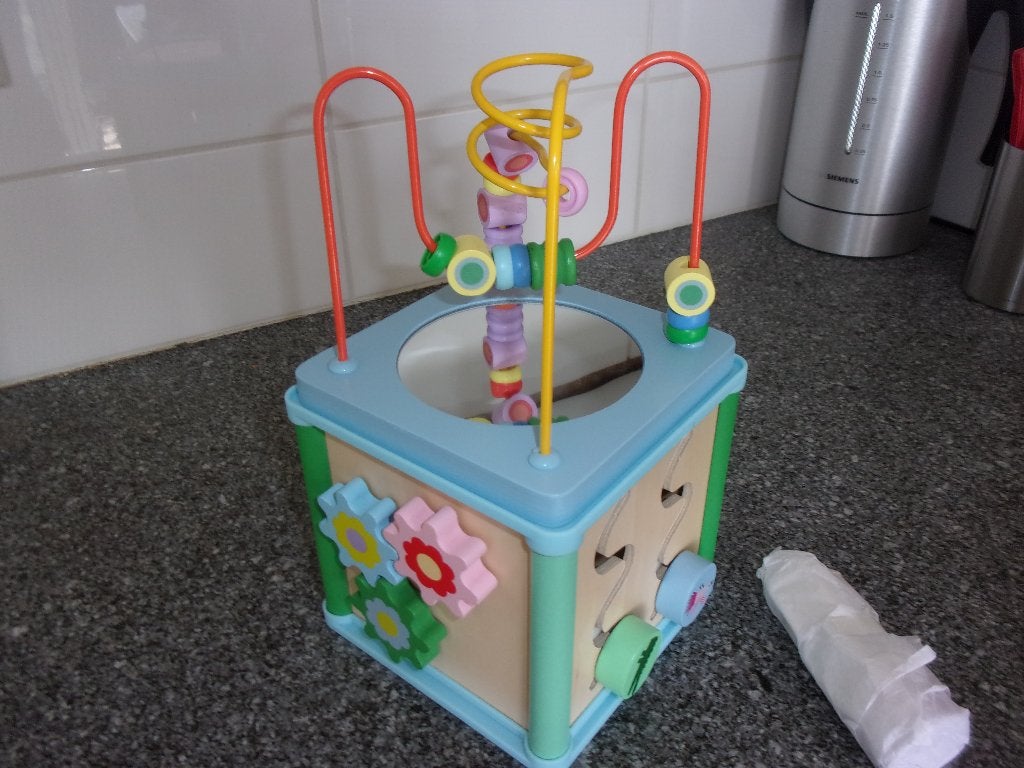 Houten SPEELKUBUS, NIEUW, Ophalen of Verzenden, Nieuw, Overige typen