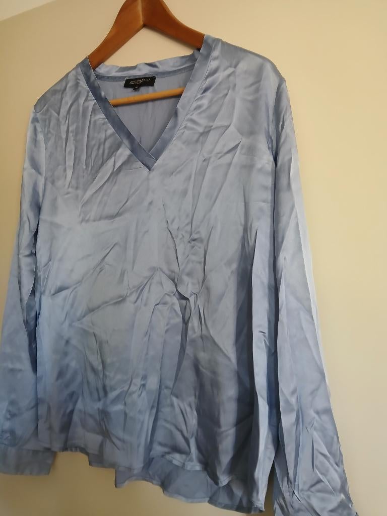 Antonelli blouse longsleeve italiaanse maat 46, Kleding | Dames, Blauw, Maat 42/44 (L), Ophalen of Verzenden, Antonelli