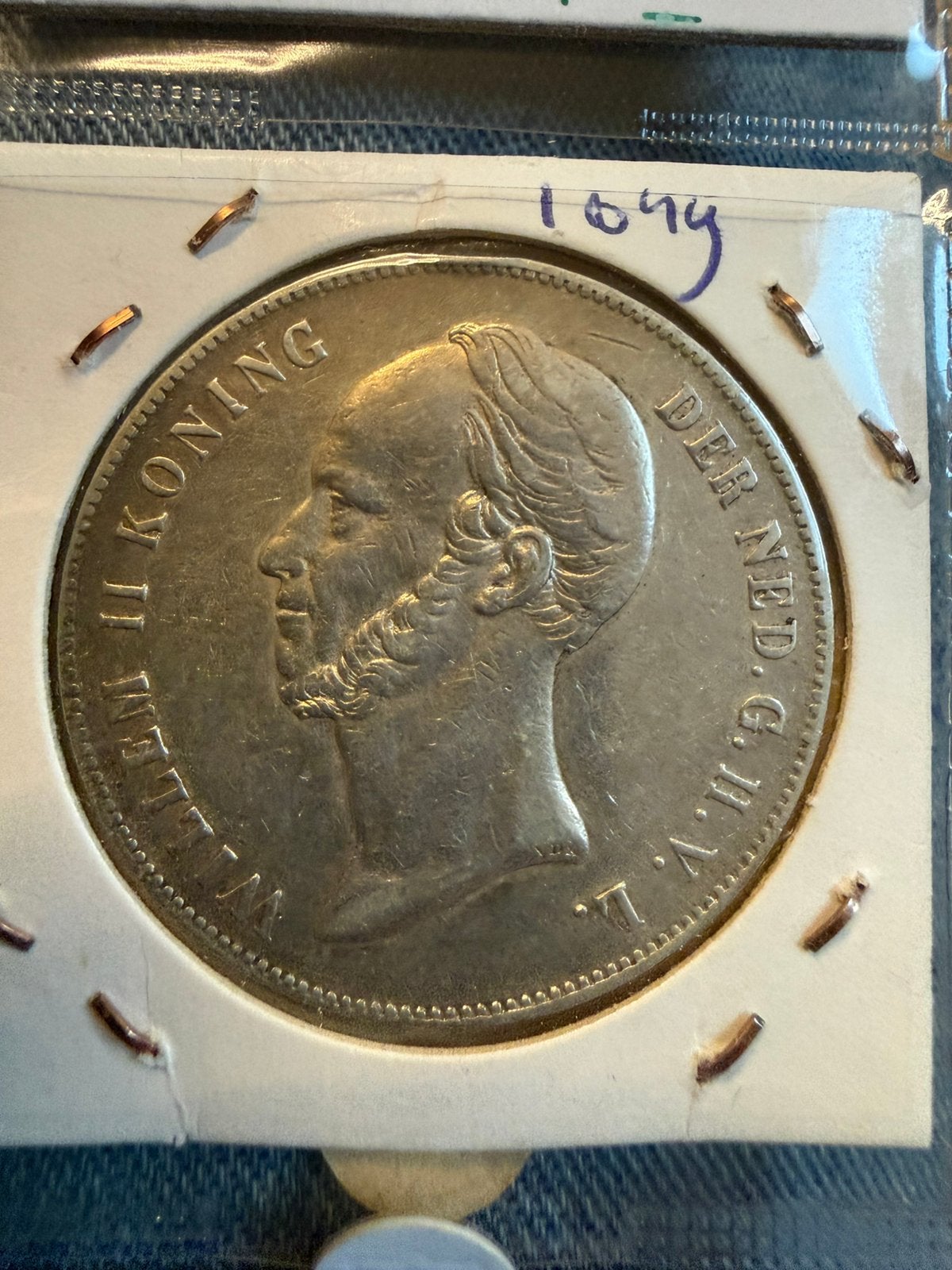 Willem II 1849 rijksdaalder, Postzegels en Munten, Munten | Nederland, Zilver, Ophalen of Verzenden, Losse munt, 2½ gulden