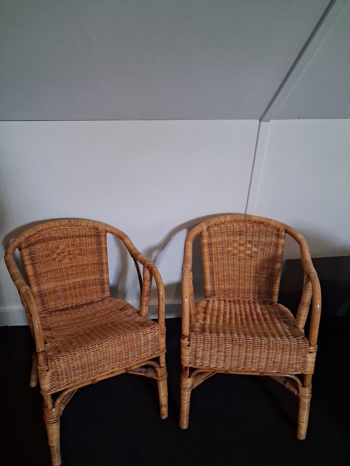 2 rotan stoelen, Ophalen of Verzenden