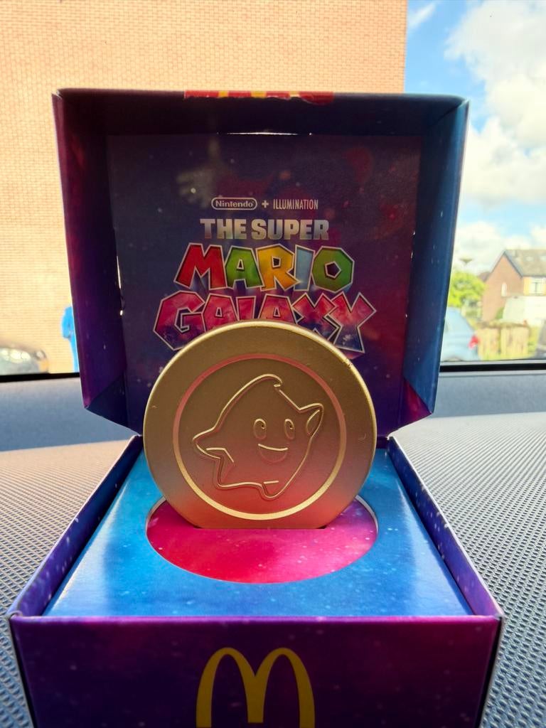 Super Mario Galaxy Movie Munt - McDonald's Happy Meal, Ophalen of Verzenden, Zo goed als nieuw
