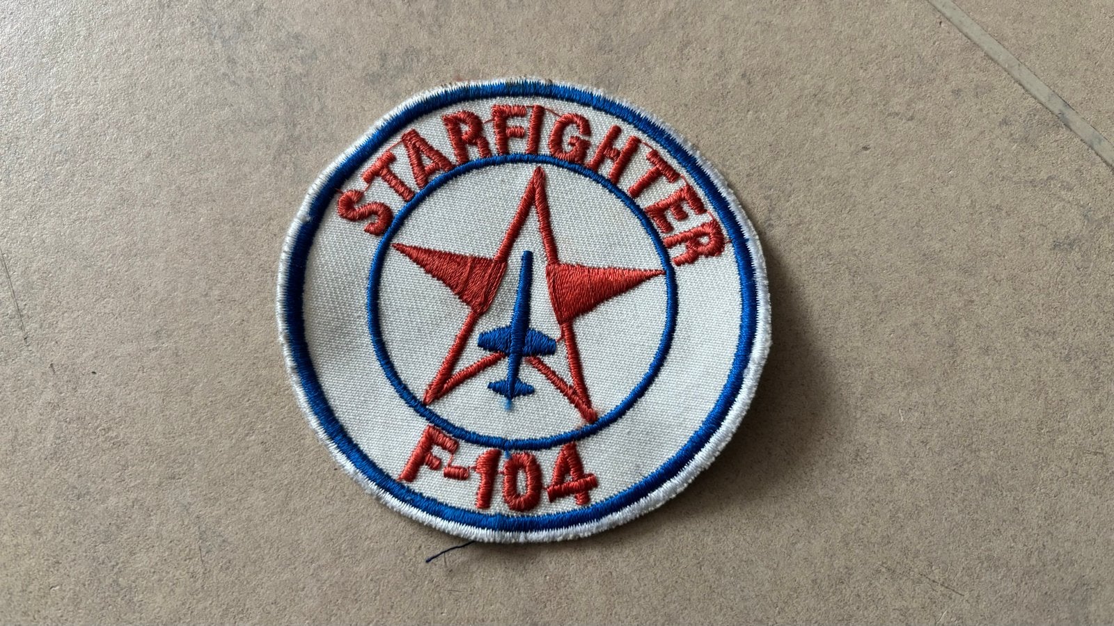 Patch F-104 Starfighter - Vliegtuig Embleem, Ophalen of Verzenden, Luchtmacht, Overige typen