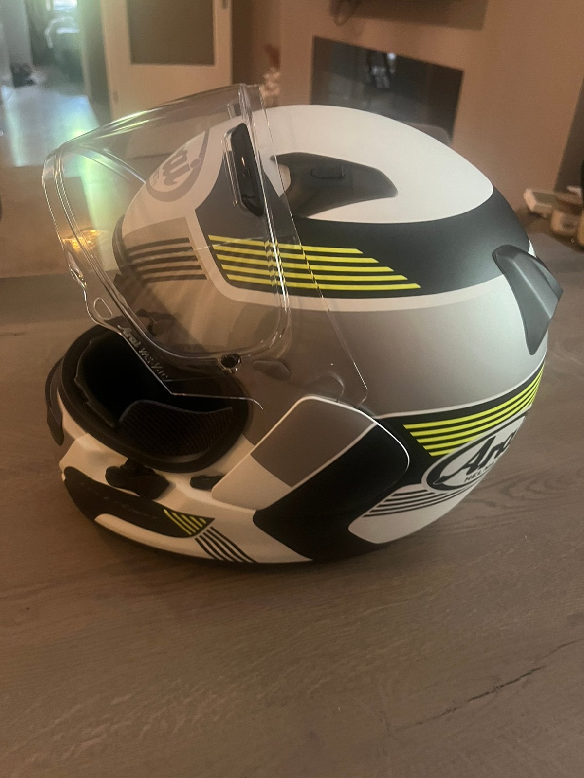 Arai Profile-V Block Yellow | M/L | Nieuw |  €290, Motoren, Kleding | Motorhelmen, M, Arai, Ophalen of Verzenden, Nieuw zonder kaartje