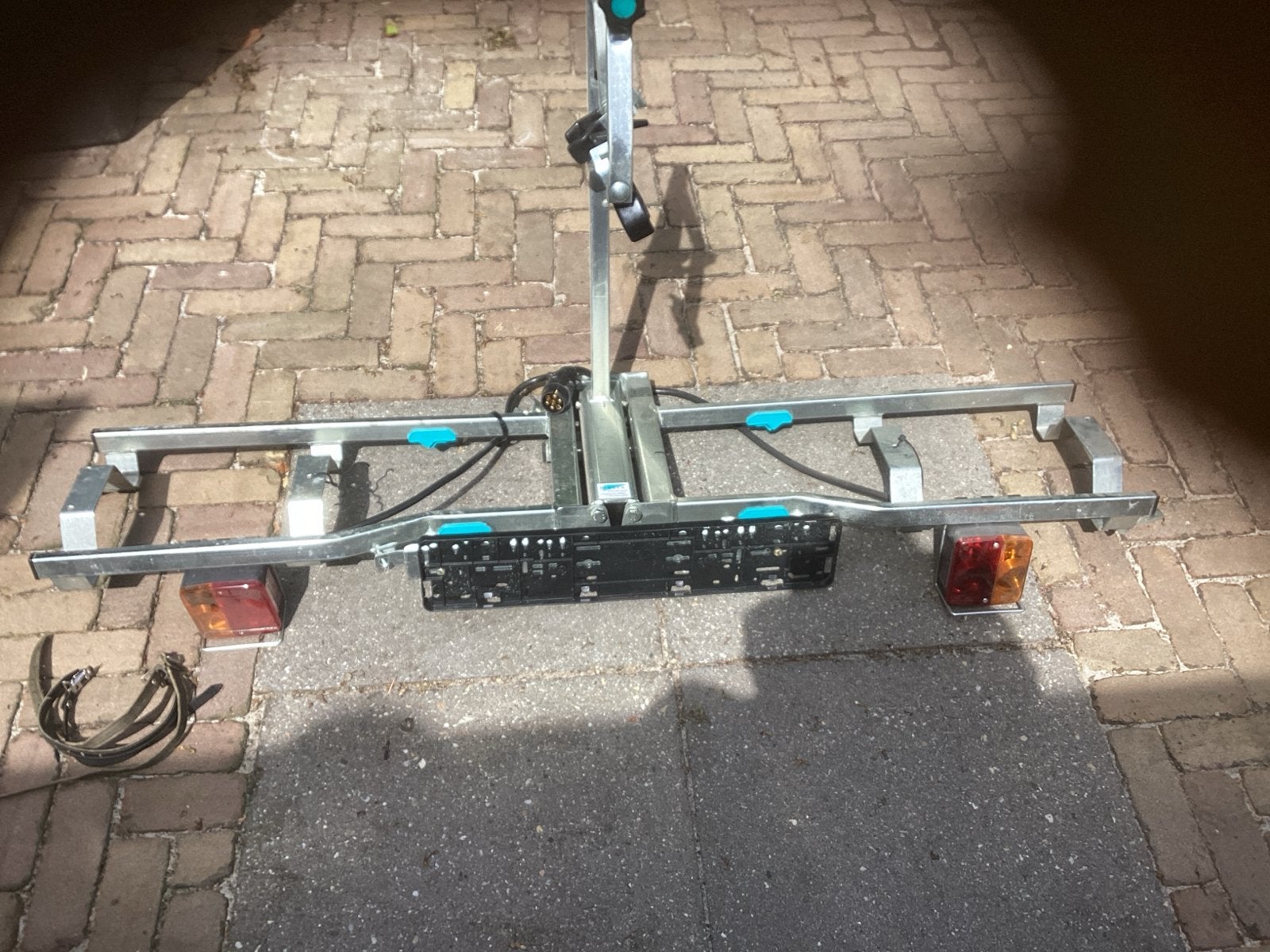 Stevige trekhaakdrager voor 2 fietsen, Ophalen, 2 fietsen, Gebruikt, Trekhaakdrager