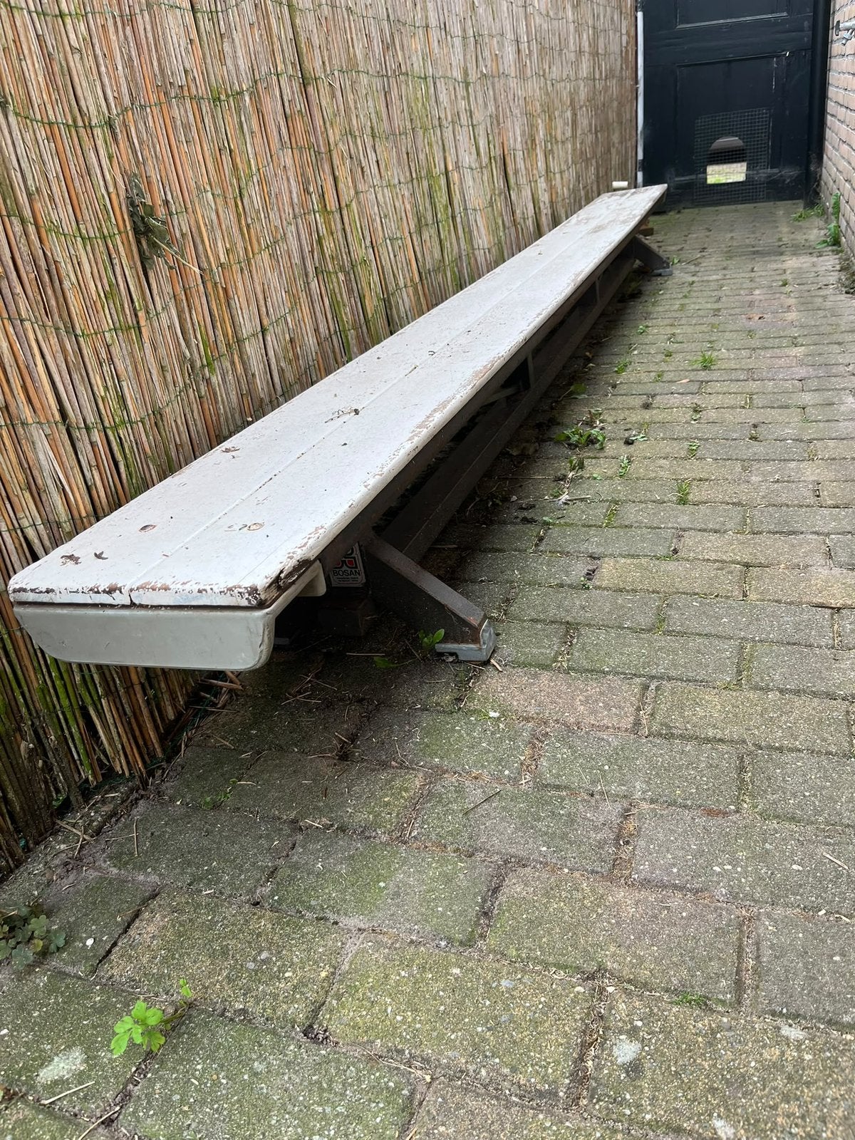Leuke oude gym bank, Ophalen, Gebruikt, IJzer
