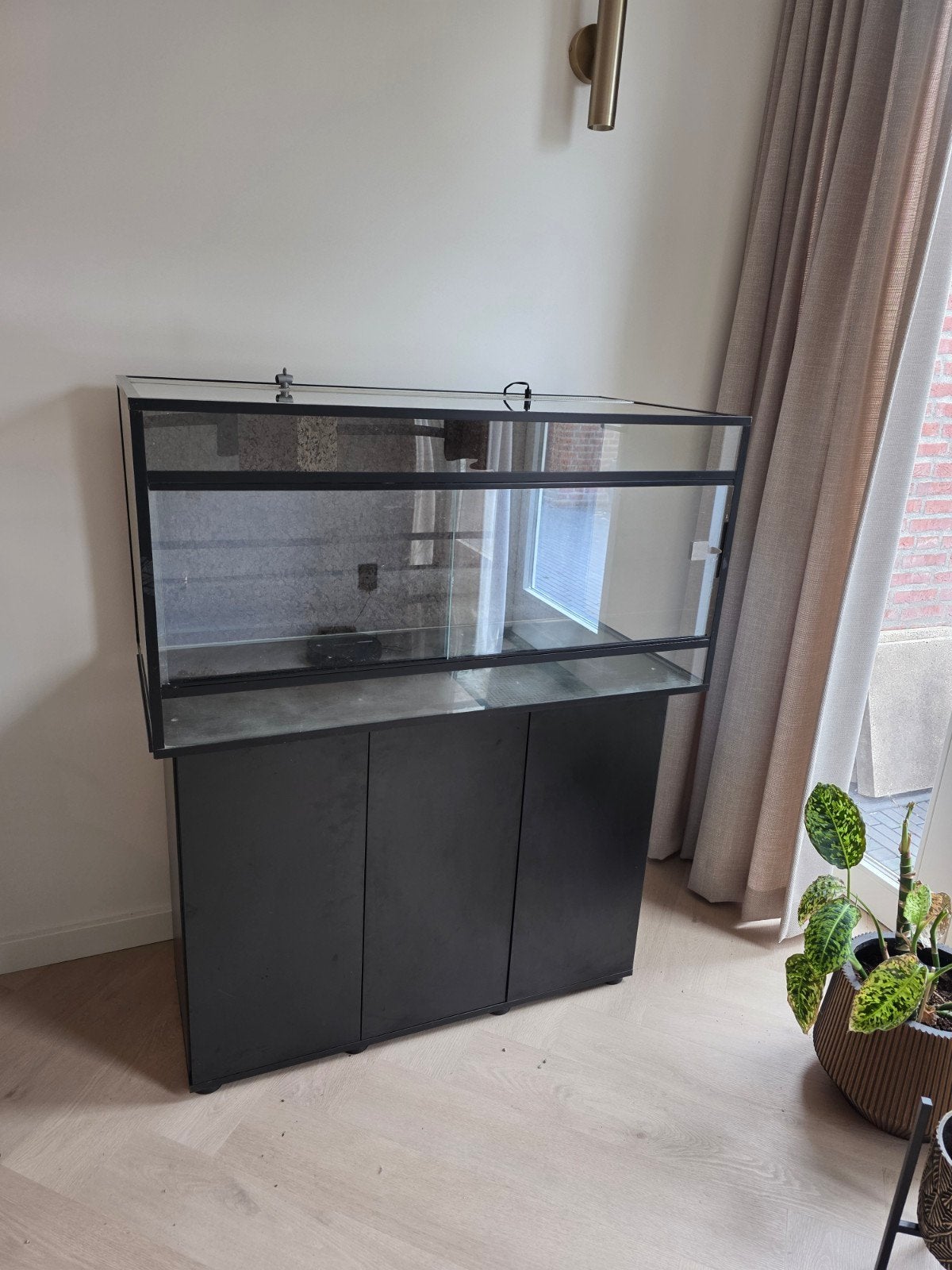 terrarium 100x50x50 (lxbxh) inc. toebehoren, Ophalen, Gebruikt, Terrarium of Paludarium