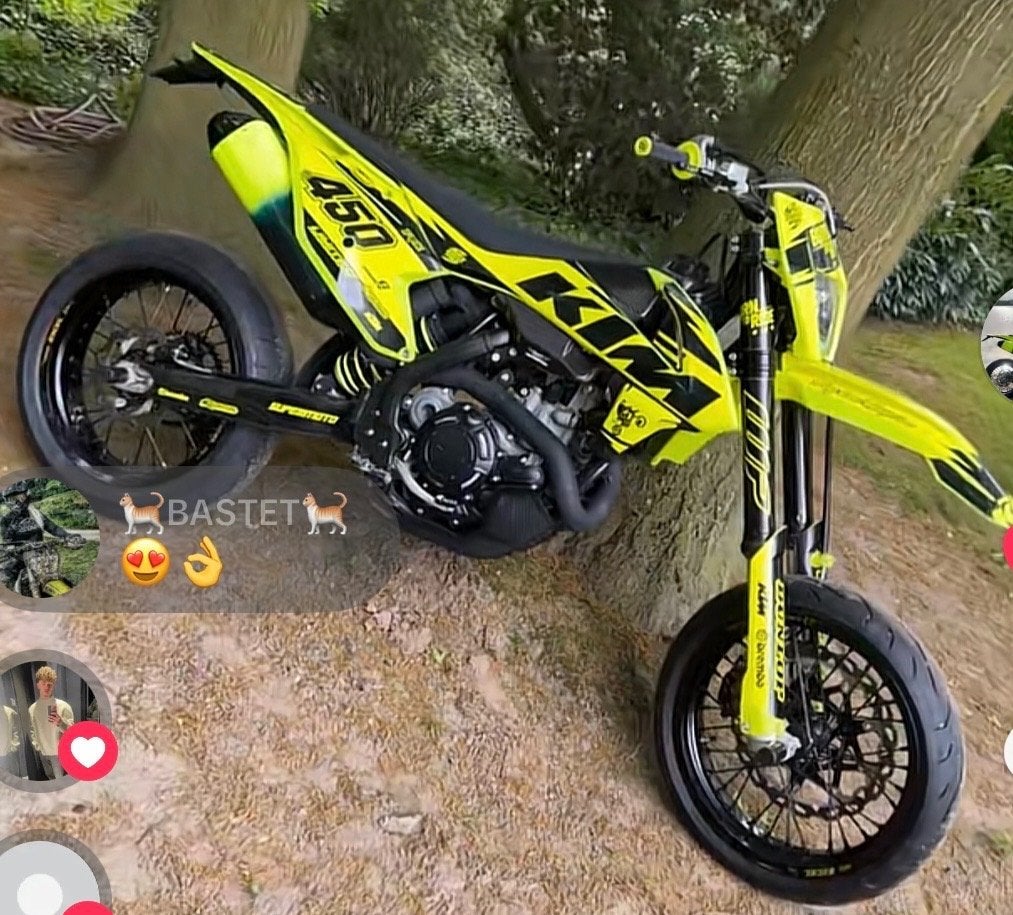 KTM 450 supermotard, Ophalen