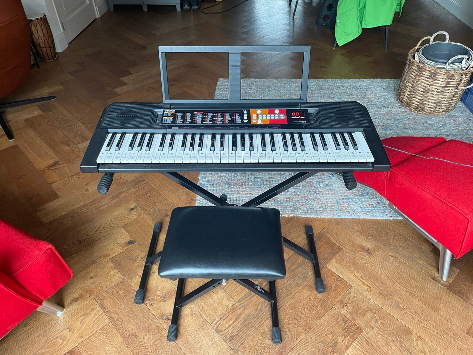 Keyboard yamaha PSR F51, Ophalen, Yamaha, Met standaard, 61 toetsen