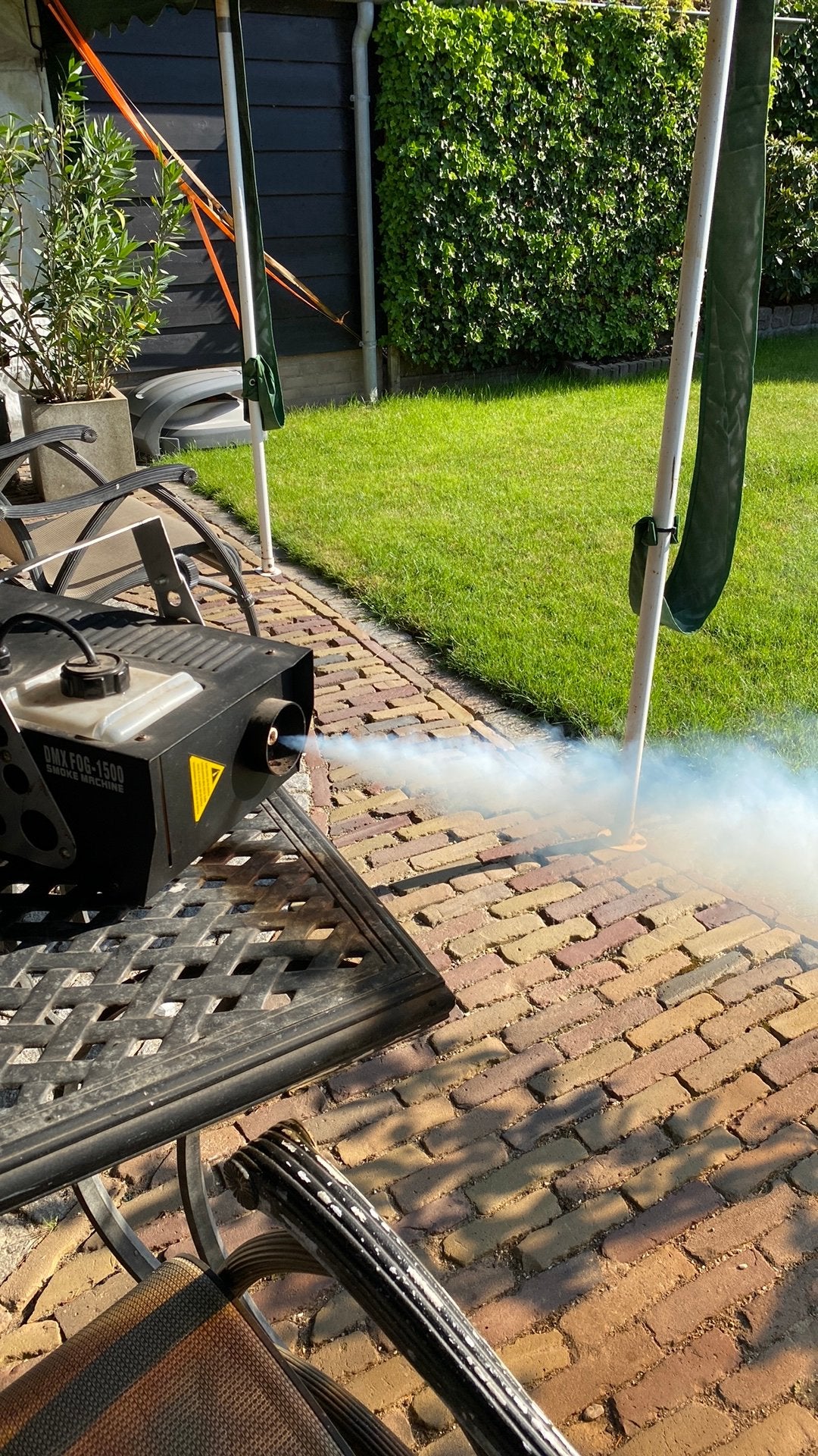 Rookmachine moon light DMX FOG 1500, Ophalen, Gebruikt, Rookmachine, Geluidgestuurd