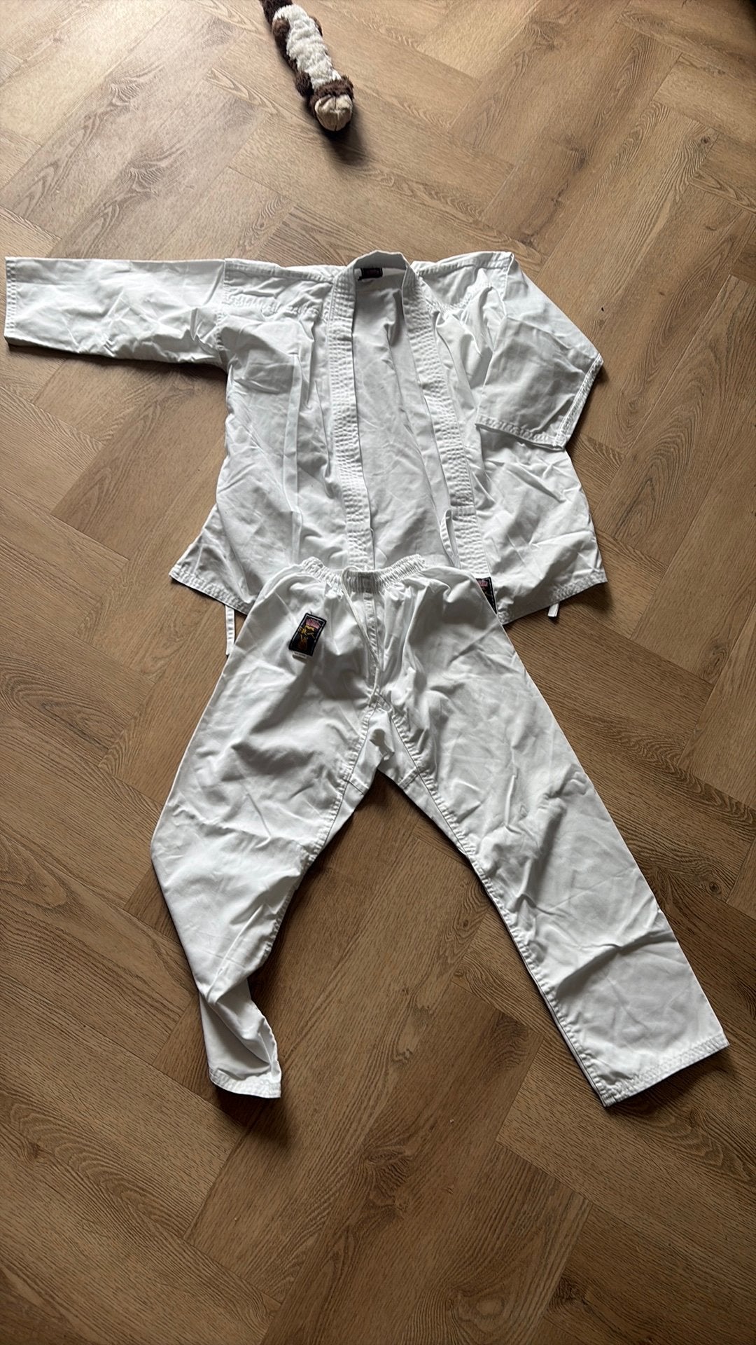 Karate pak pupil maat 140, Maat XS of kleiner, Ophalen, Zo goed als nieuw