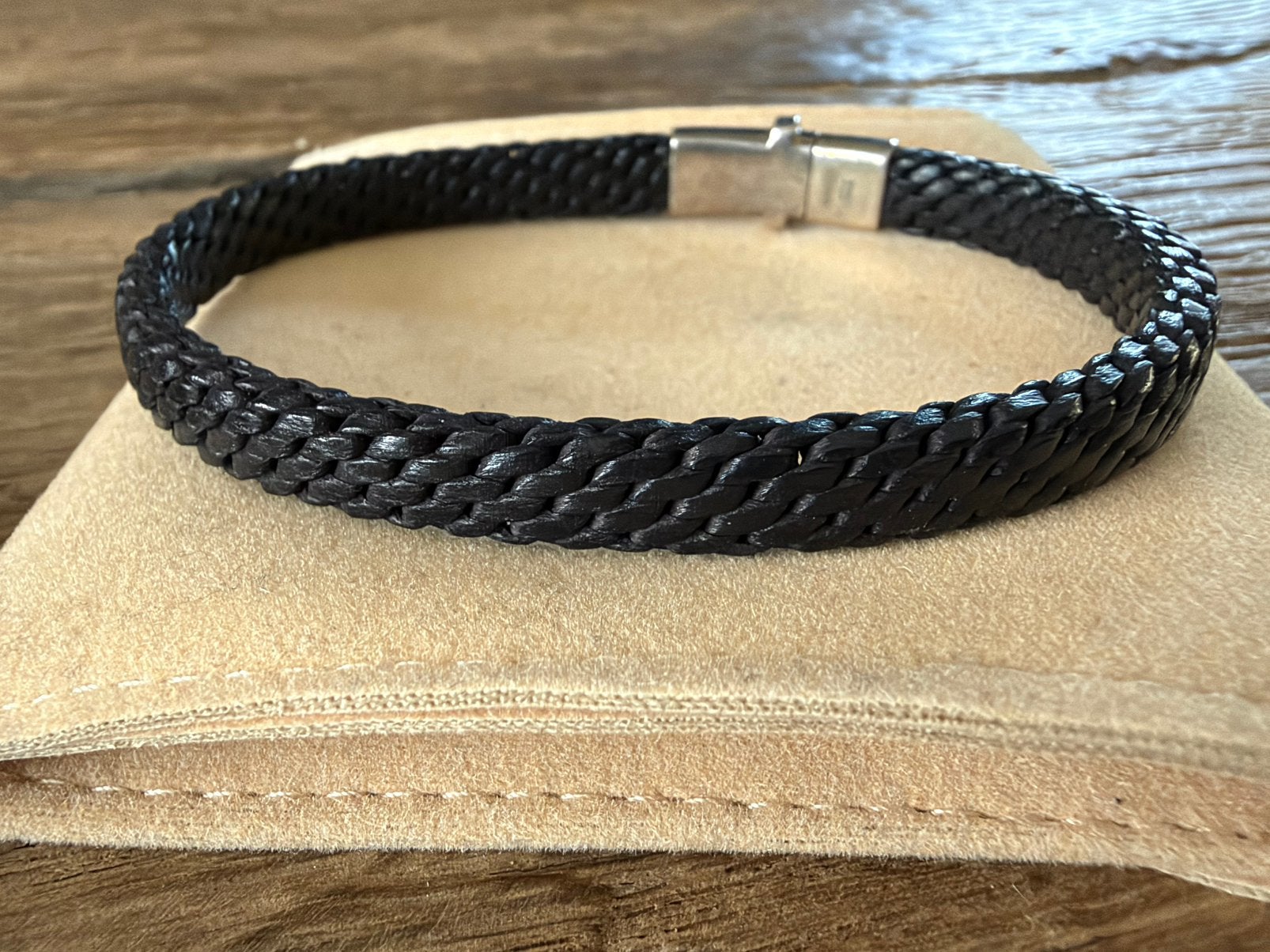 Rebel en Rose leren armband, 7mm breed, maat L, Ophalen of Verzenden, Zo goed als nieuw, Leer