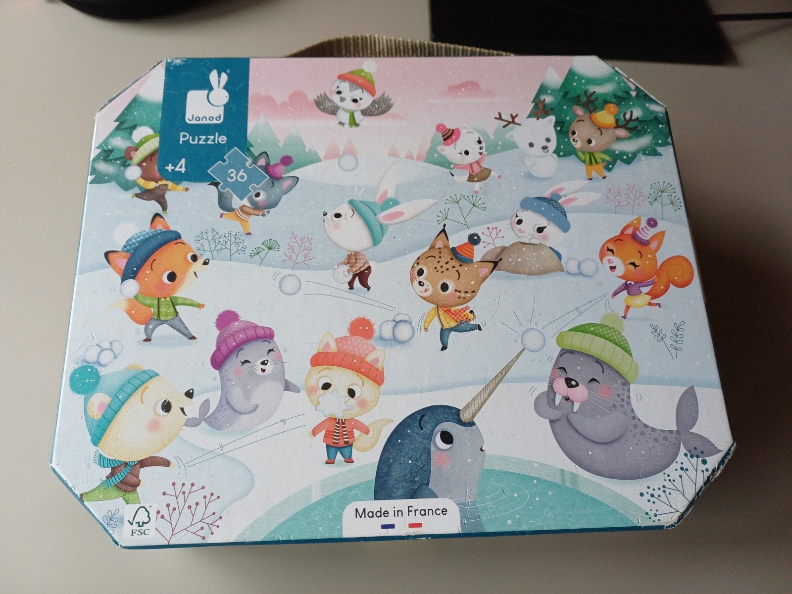 Puzzel Janod 36 stukjes, Ophalen, 10 tot 50 stukjes, Gebruikt