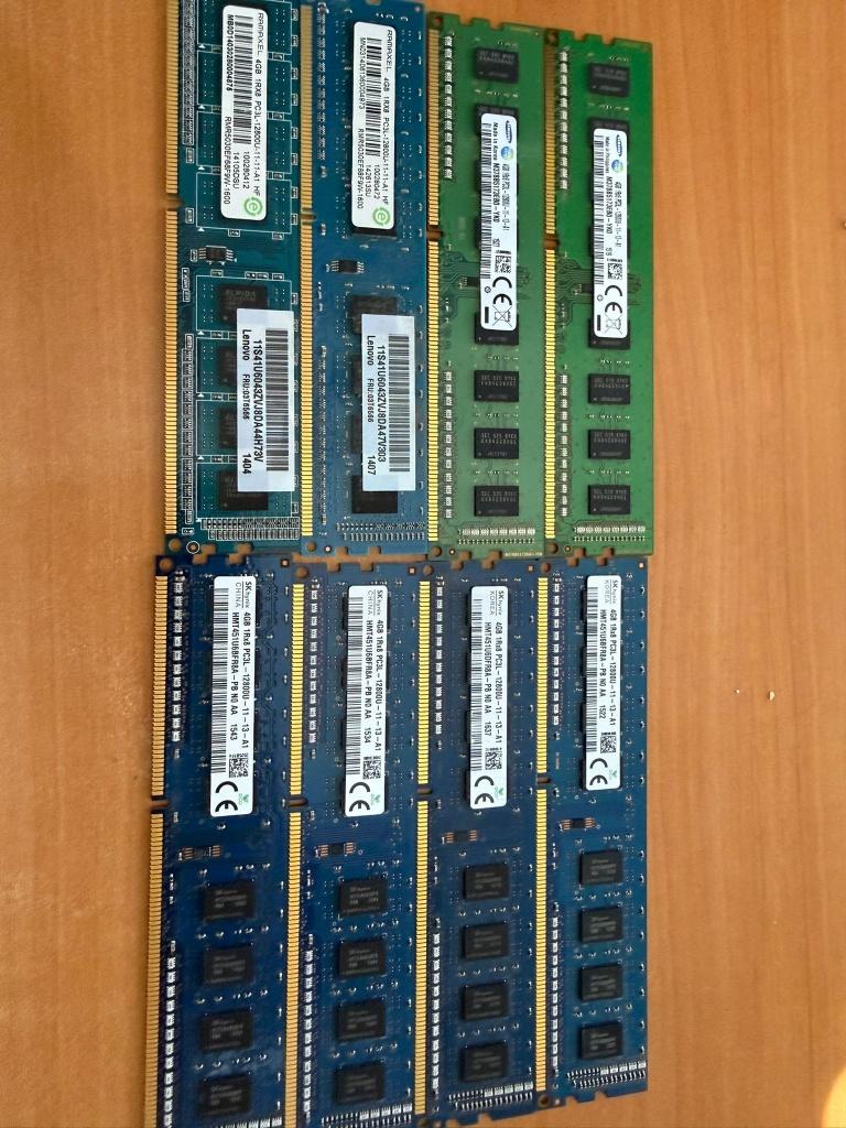 DDR3 Geheugen RAM Modules 4GB Samsung / SK Hynix / Ramaxel, Gebruikt, DDR3, Ophalen of Verzenden, MIX