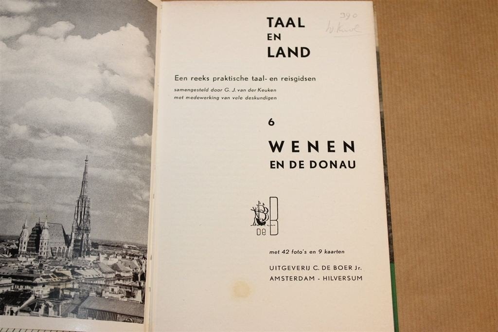 Wenen en de Donau — Vintage Reisgids met Kaarten 1958, Europa, Ophalen of Verzenden, Reisgids of -boek, Gelezen