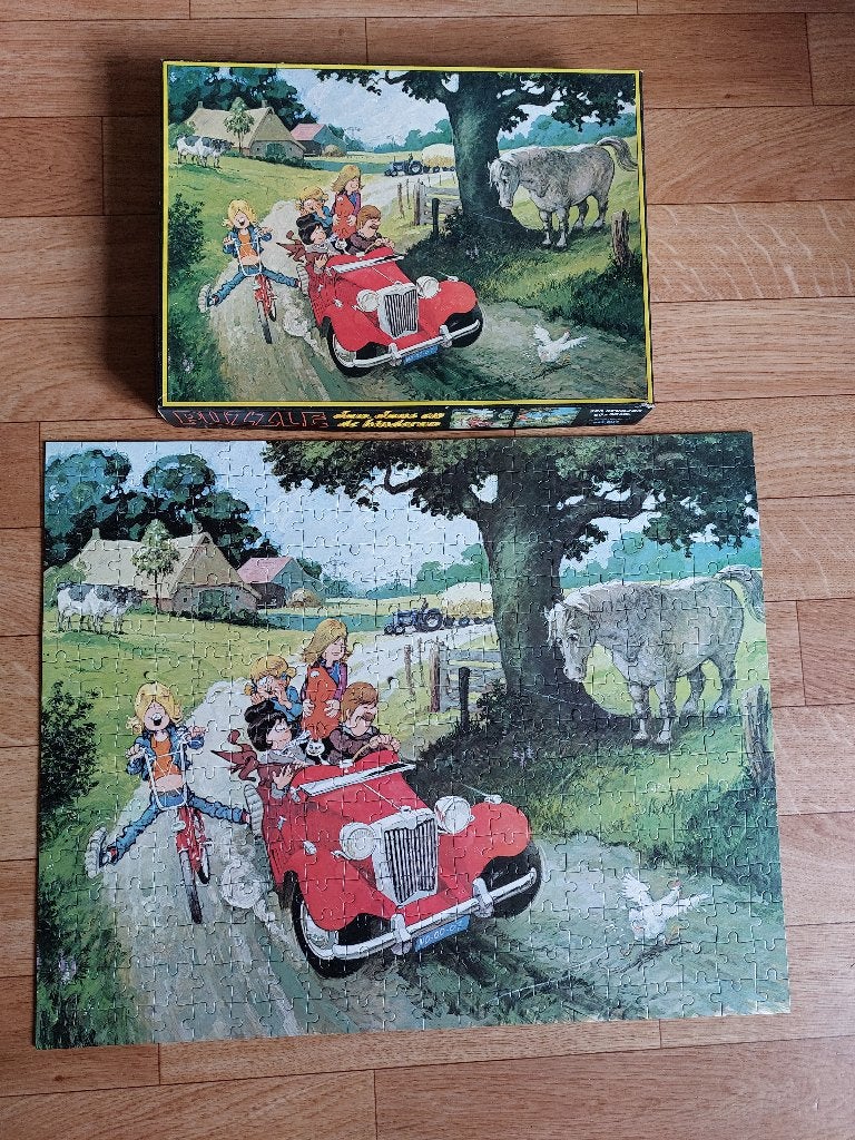 Vintage puzzel-Jan, Jans en de Kinderen 320 stukjes, Ophalen of Verzenden, Meer dan 50 stukjes, Gebruikt, 6 jaar of ouder