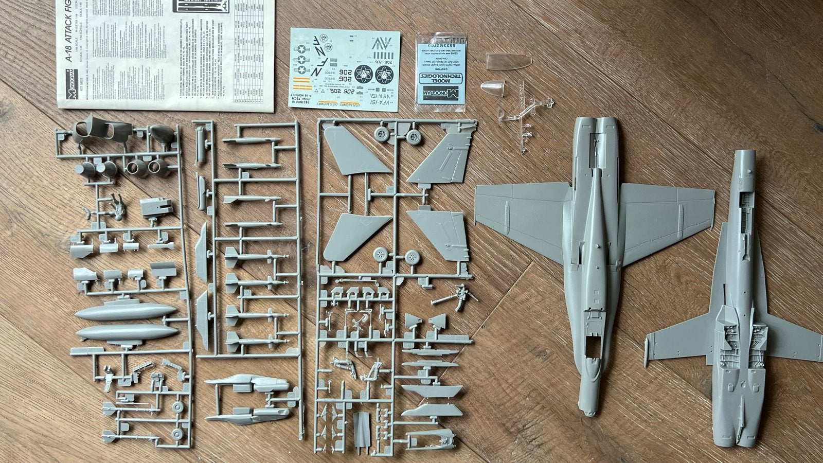 1/48 Monogram A-18 High Tech photo-etched parts, Zo goed als nieuw, Groter dan 1:72, Vliegtuig, Ophalen